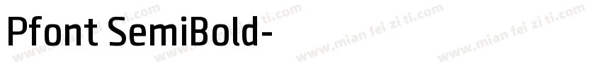Pfont SemiBold字体转换